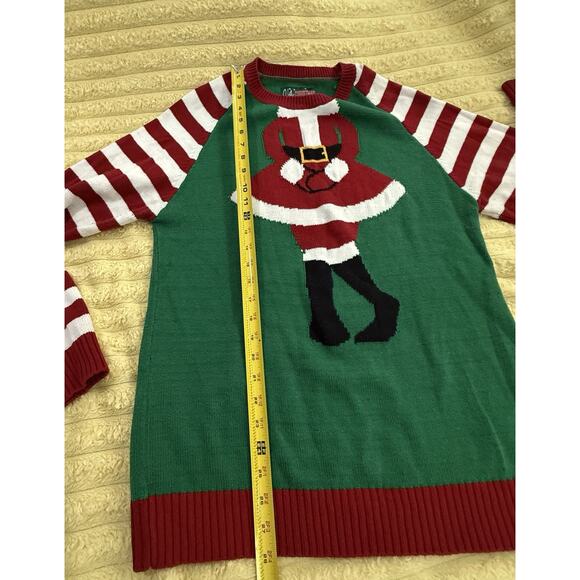 Mrs Claus Ugly Christmas Sweater I Have To Go! Size red white and green Large - Picture 7 of 10